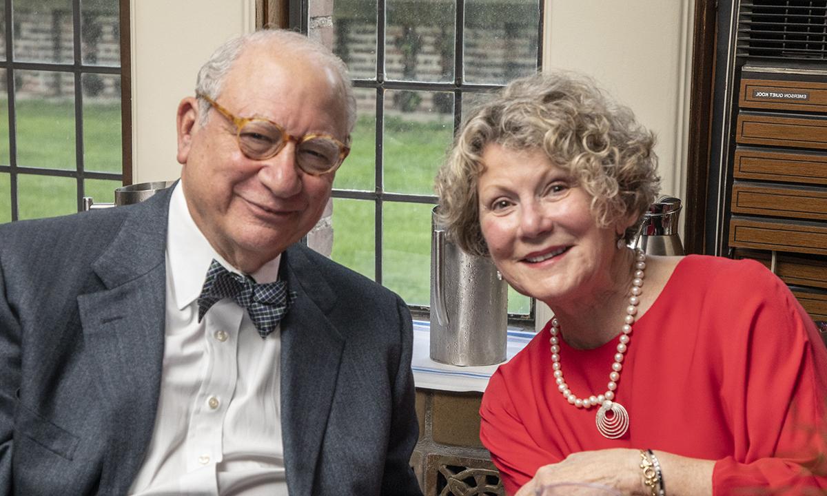 A man and a woman posing.